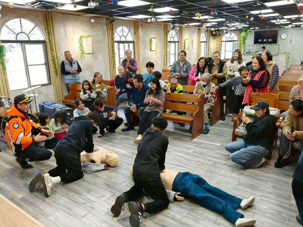 復興消防分隊深入嘎色鬧部落 傳授4大急救技術強化民眾自救力