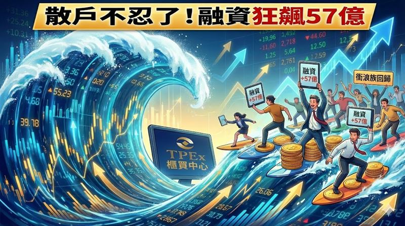 資金回流櫃買市場!單週開戶增4.8萬戶 信用交易熱絡顯示多頭信心回升