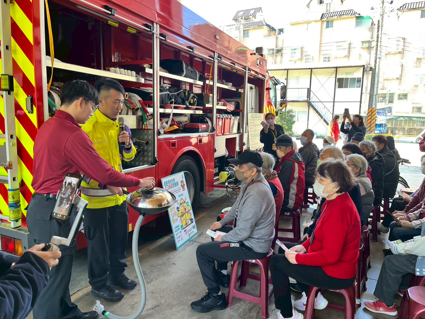 桃消大有分隊攜手日照中心 防災宣導守護長輩安全 545herfwe 3