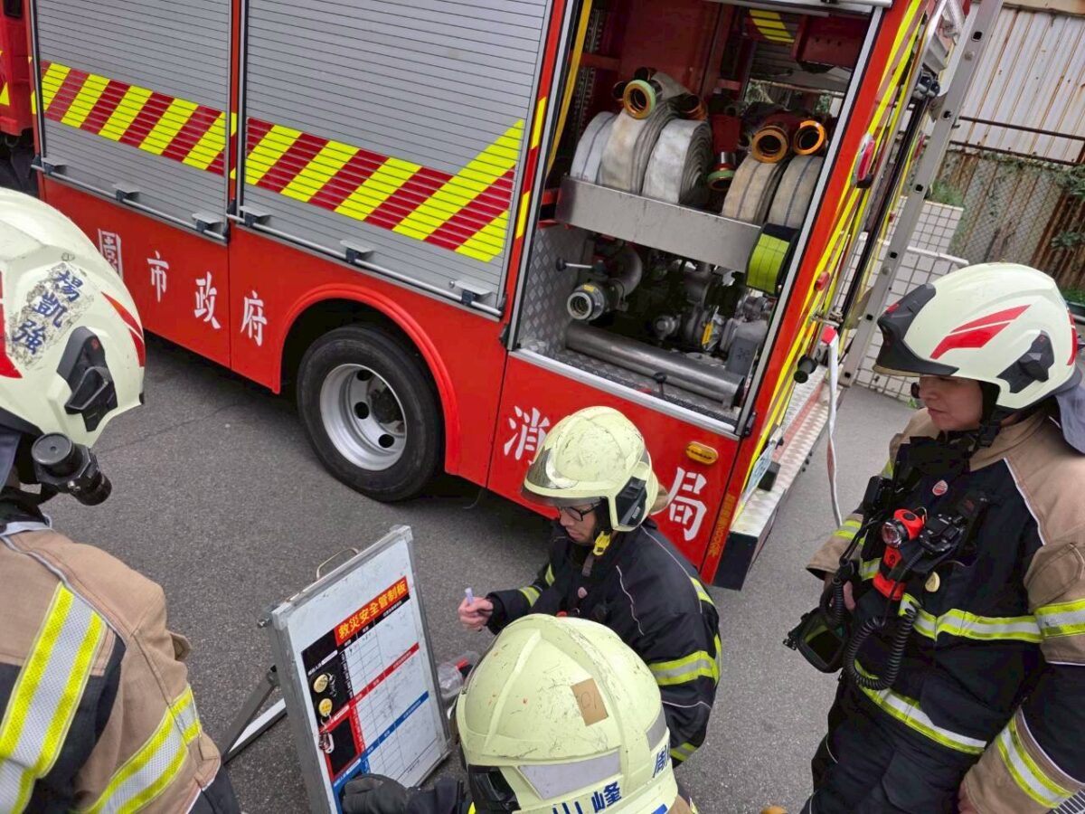 防範火災風險 桃消山峰分隊春節前進行移工宿舍演練 S 813367307 0