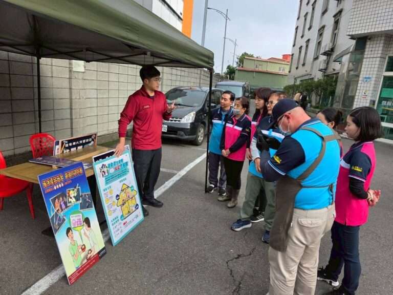 防範火災風險 桃消山峰分隊春節前進行移工宿舍演練