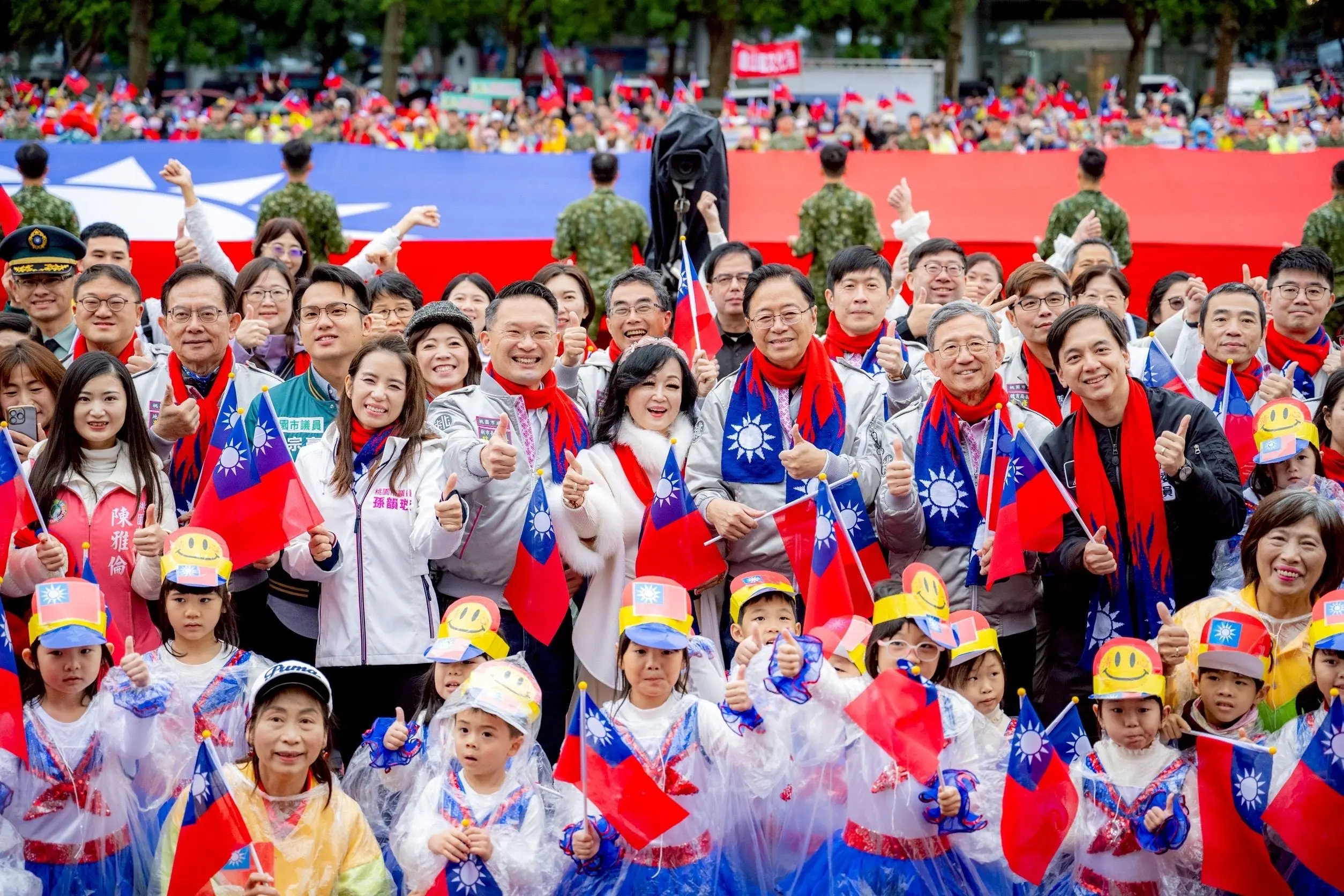 桃園市府元旦升旗典禮移師長庚養生村 張善政祝福市民健康長壽 abbcd52f f56c 457e 9305 1cfb18e5cd9d