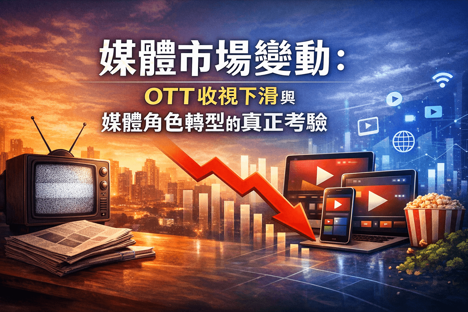 媒體市場變動:OTT 收視下滑與媒體角色轉型的真正考驗