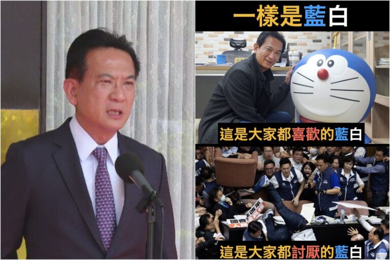 總預算遭擋　林俊憲PO哆啦A夢合照諷：一個藍白討喜、一個討厭
