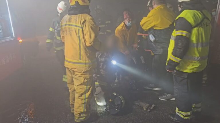 基隆社區大火逃出義消　突呼吸不順入院高壓氧治療