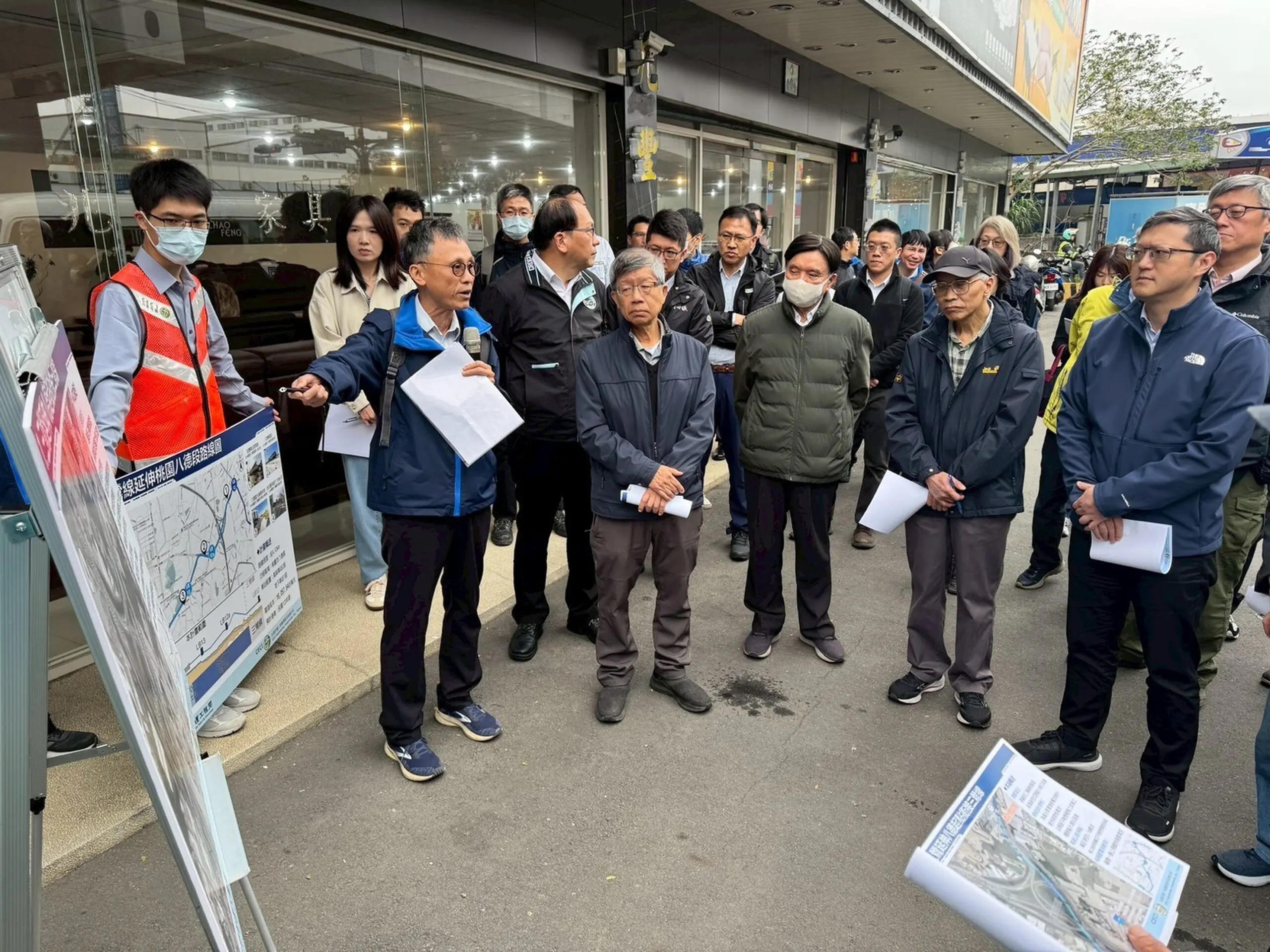 捷運三鶯線延伸八德目標123年完工通車 工程會率專家現場勘查 捷運三鶯線延伸八德目標123年完工通車 工程會率專家現場勘查