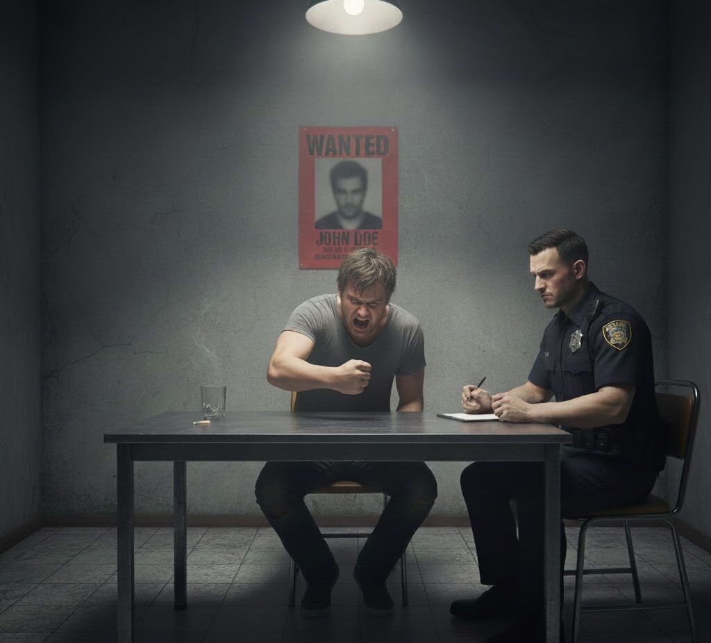 龍潭槍砲通緝犯偵訊情緒失控!突持利器自殘還「狠咬偵查佐」 unnamed 2 e1768209907689