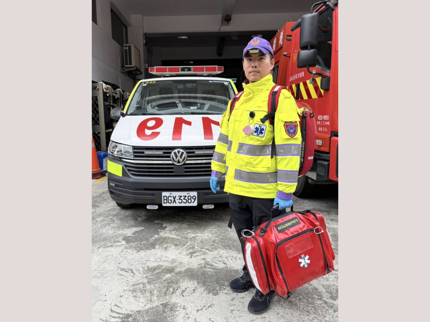 桃園消防隊員馮仲毅2025年救活8人 康復出院成功率遠超全國平均