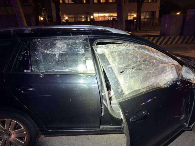 【有片】大年初一不平靜!桃園男借貸糾紛遭砸車 驚慌逃跑竟自撞