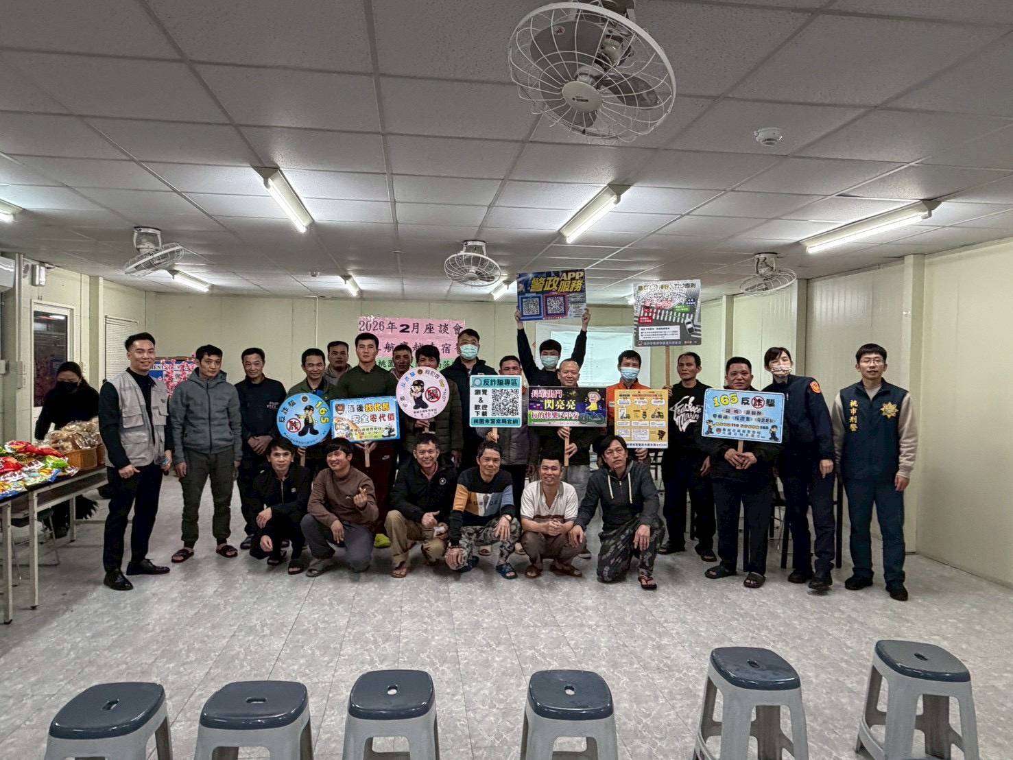 大園警前進桃機三航宿舍全方位宣導 助移工遠離法律紅線