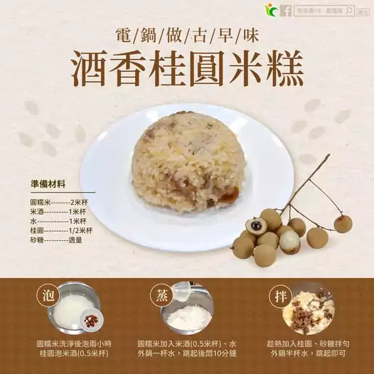 一鍵復刻古早味 電鍋就能煮出酒香甜米糕 軟Q不失敗 616087351 1202354242043204 6432058775875236672 n