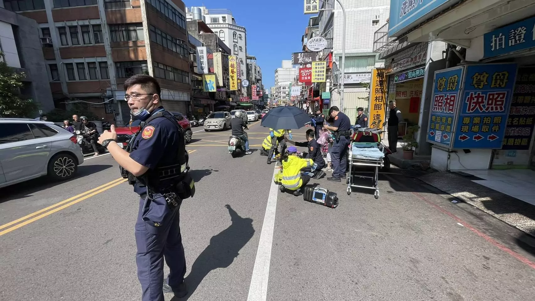 婦人路倒口鼻出血情況危急 蘆竹警火速救援搶回黃金時間 婦人路倒口鼻出血情況危急 蘆竹警火速救援搶回黃金時間