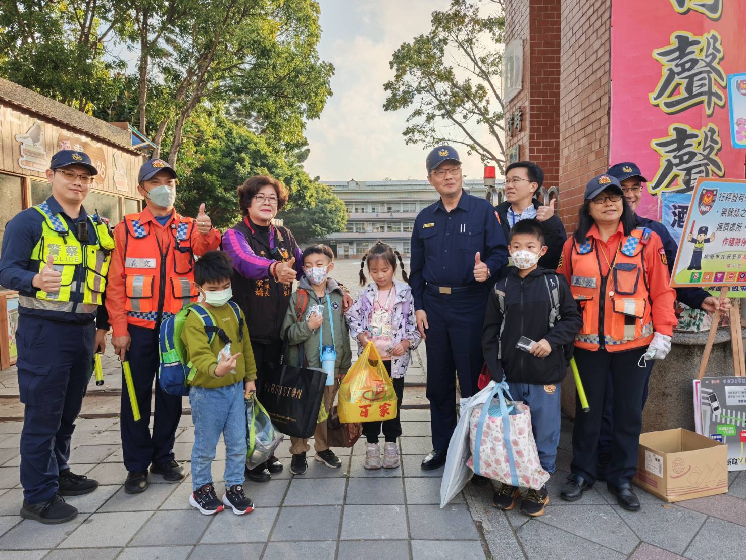 平鎮分局開學日提升見警率 強化通學安全 830616 0