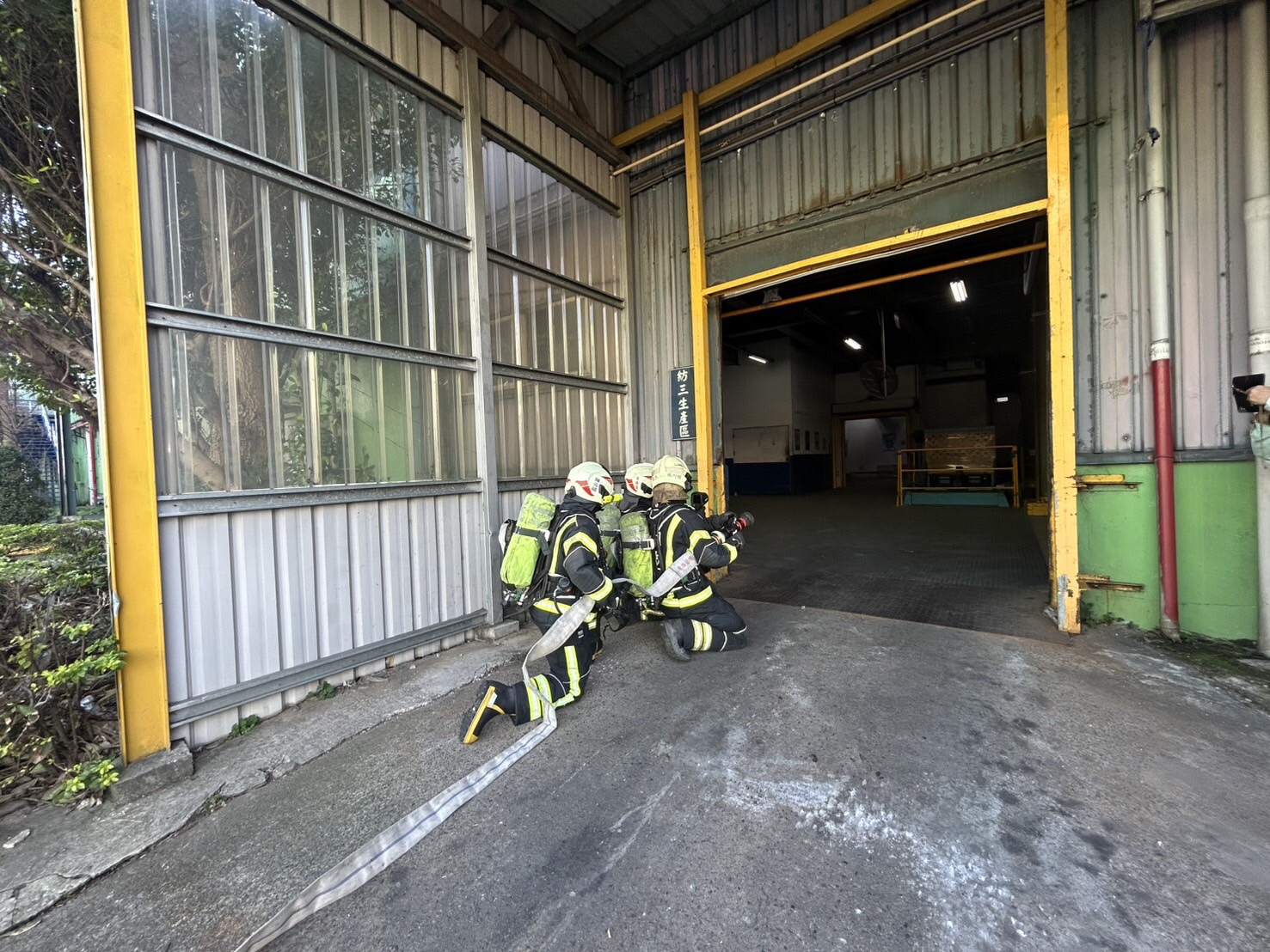 立春守護平鎮!復旦消防進駐新光合纖演練 5大編組實作畫面曝光