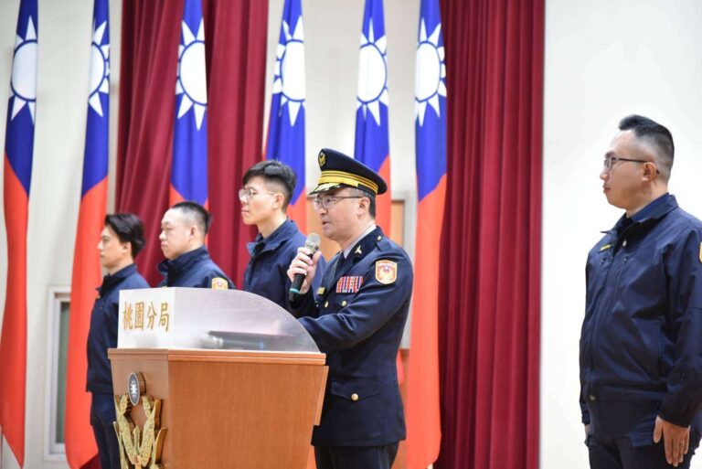 桃園六所長聯合布達 分局長王智民期許新戰力守護治安