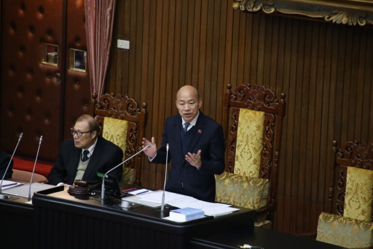 美34名跨黨派議員致函韓國瑜　促立法院加速通過1.25兆國防預算