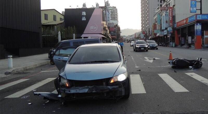 酒駕釀禍!台中27歲男變換車道不慎 造成三人送醫