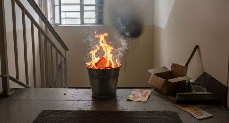 樓梯間燒金紙影響鄰居 壢警：可罰1萬2000元