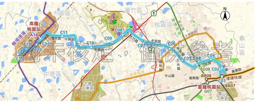 桃捷青線今報請交通部審議 桃園市中心往返青埔更便利 桃捷青線今報請交通部審議 桃園市中心往返青埔更便利