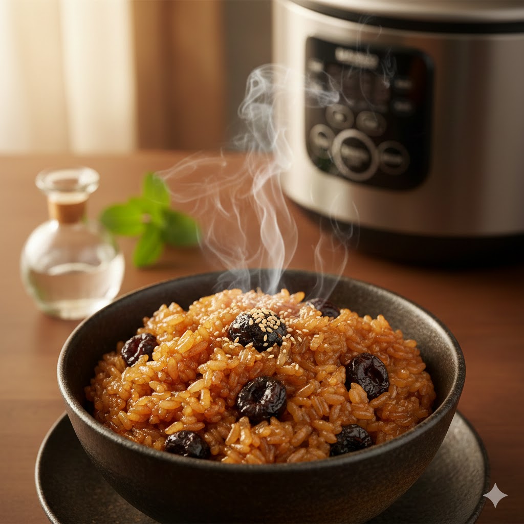 一鍵復刻古早味 電鍋就能煮出酒香甜米糕 軟Q不失敗