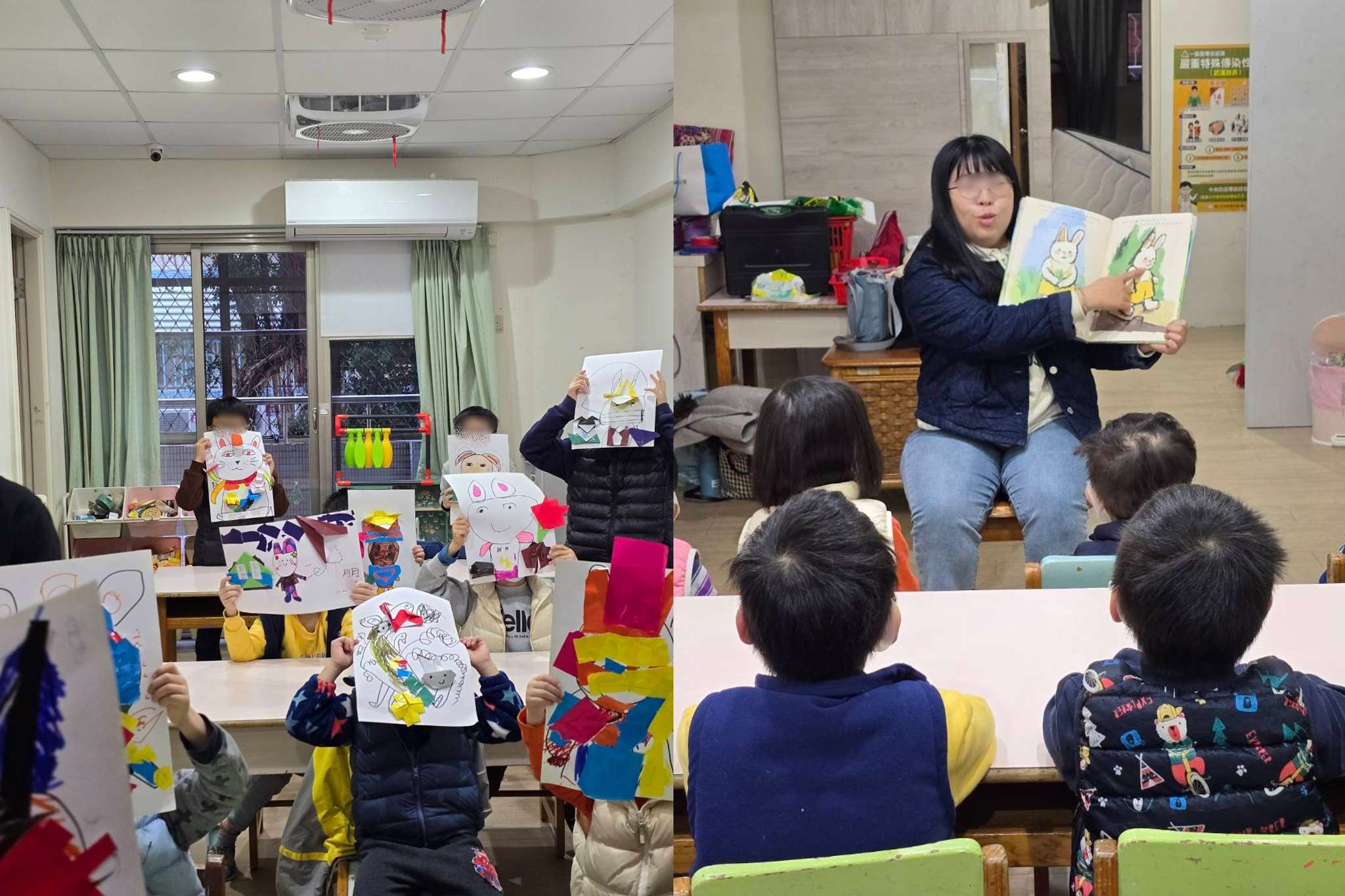 圖2、橘子來畫畫兒童公益行動教室台北市育幼院。圖片由TINA CHIU邱婷提供 0