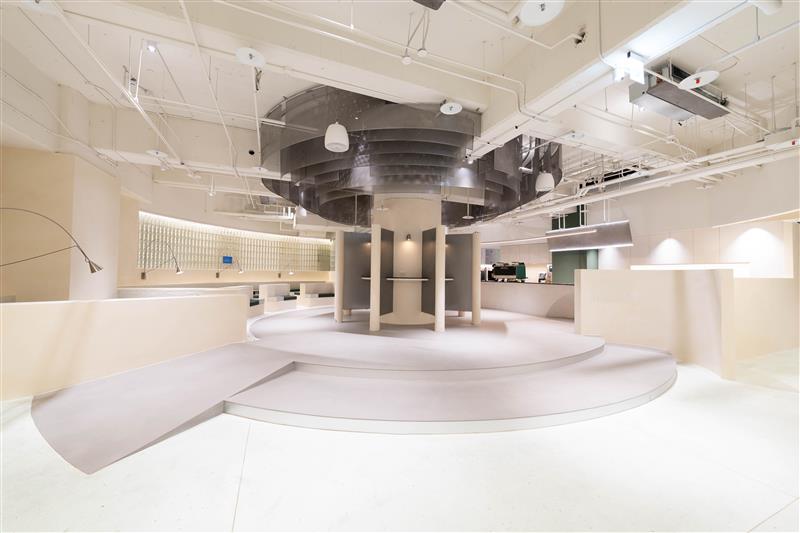 台北市信義區總部地下一樓全新公共場域「BEONE未來共生基地」，由舊有SPA與健身俱樂部改