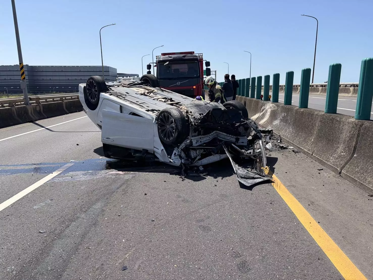 台61蘆竹段車禍!7旬婦逆向撞翻順向車 意識不清送醫搶救 782522