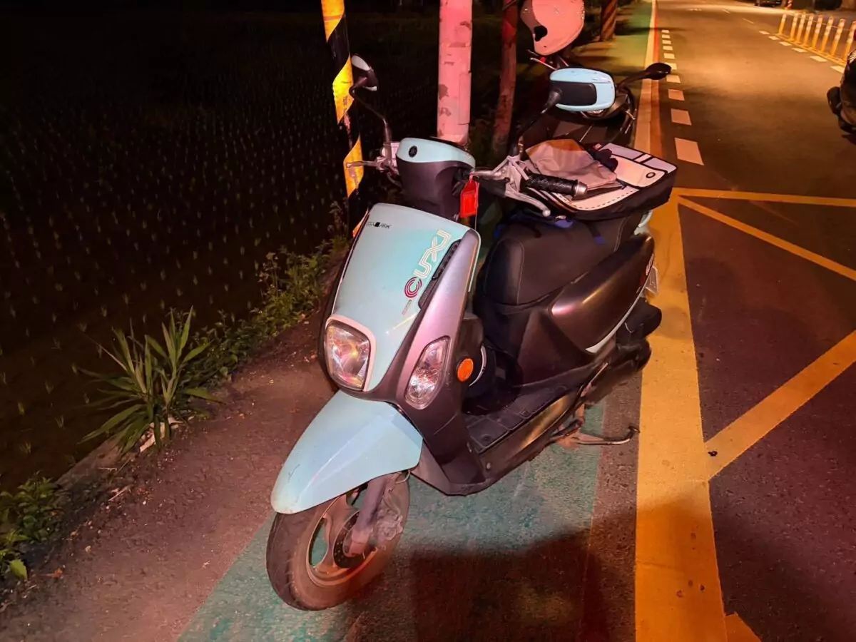 【有片】八德少年騎微電車碰防撞桿變「導彈」擊落男騎士插田中 962696 0