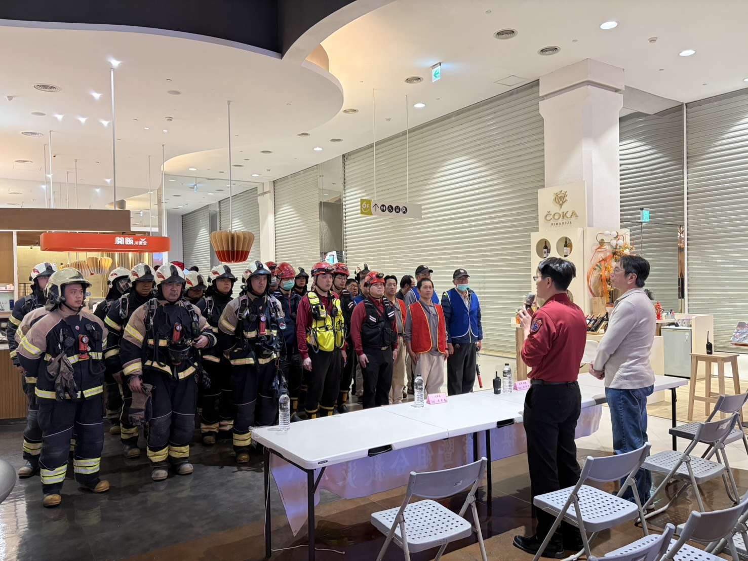 模擬3年前火警!蘆竹消防台茂演練 聚焦突破2大困難點 模擬3年前火警!蘆竹消防台茂演練 聚焦突破2大困難點