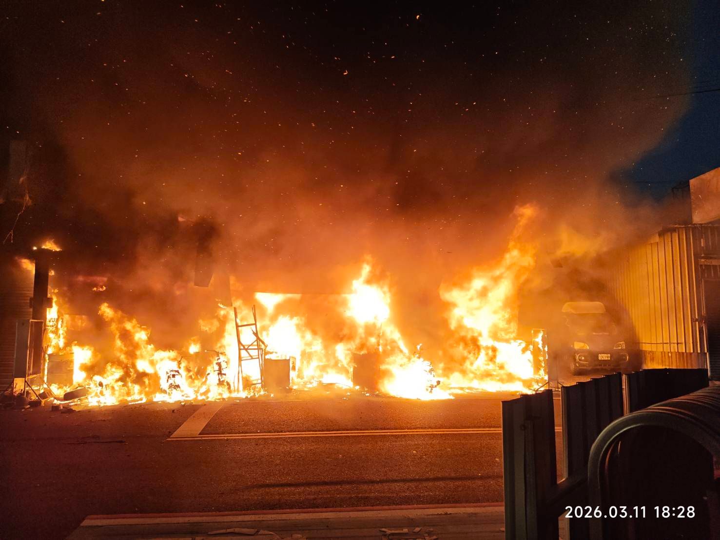 台南永康鐵皮屋惡火 夫妻受困2死