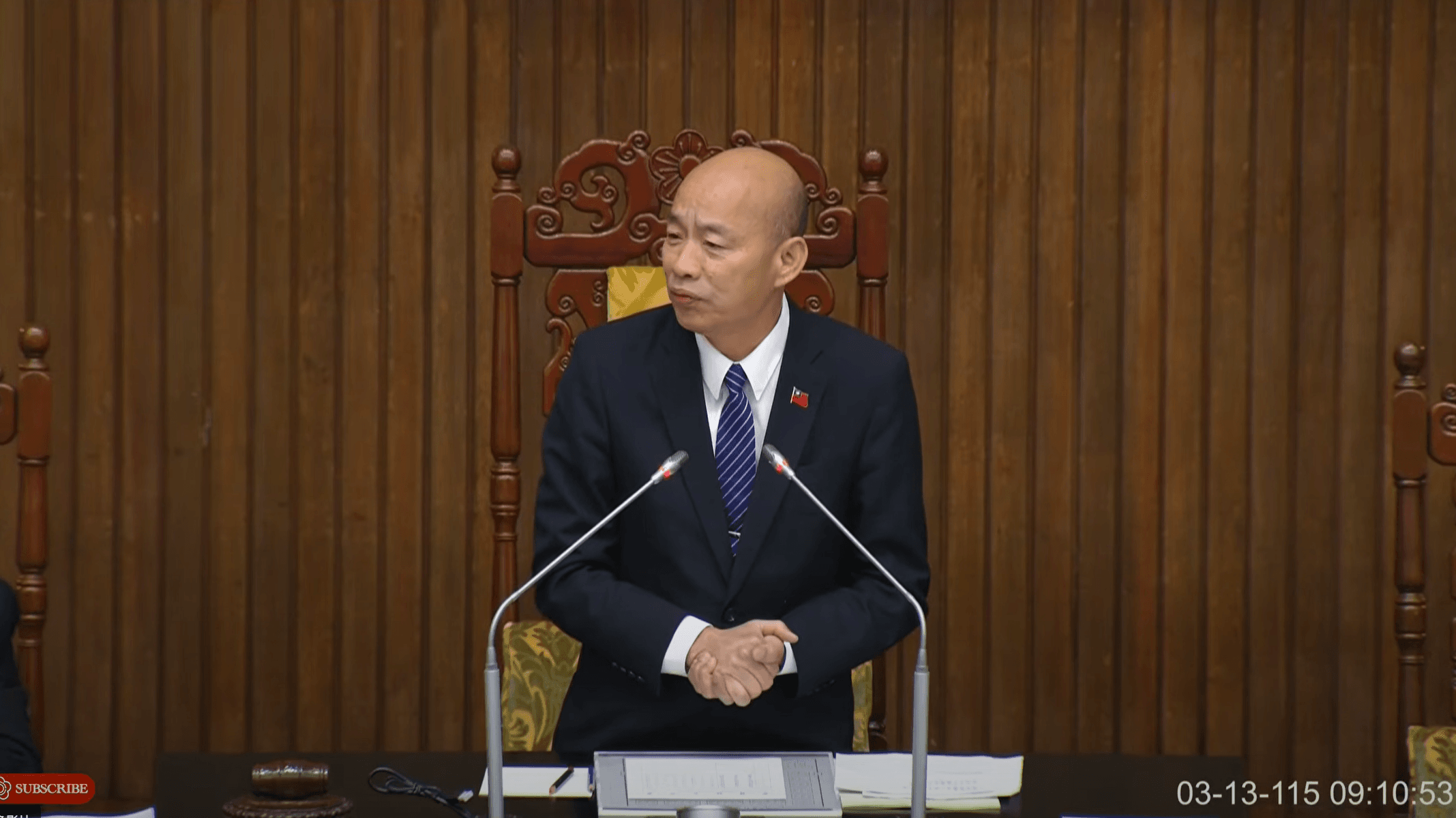 李貞秀國是論壇首秀 韓國瑜勗勉擦亮台民主招牌:媽祖保佑你 李貞秀國是論壇首秀 韓國瑜勗勉擦亮台民主招牌:媽祖保佑你