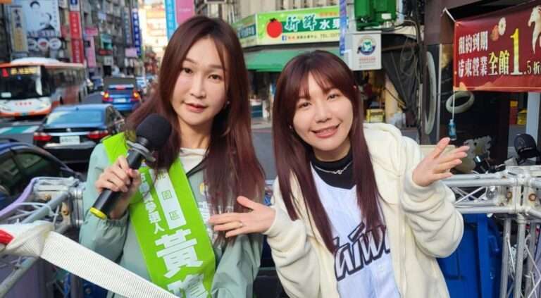 黃瓊慧全力衝刺桃園區初選 吳沛憶陪同車掃