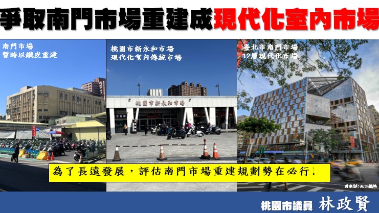 林政賢籲桃園南門市場轉型現代化室內市場 吸引消費人潮 messageImage 1773636797772 0