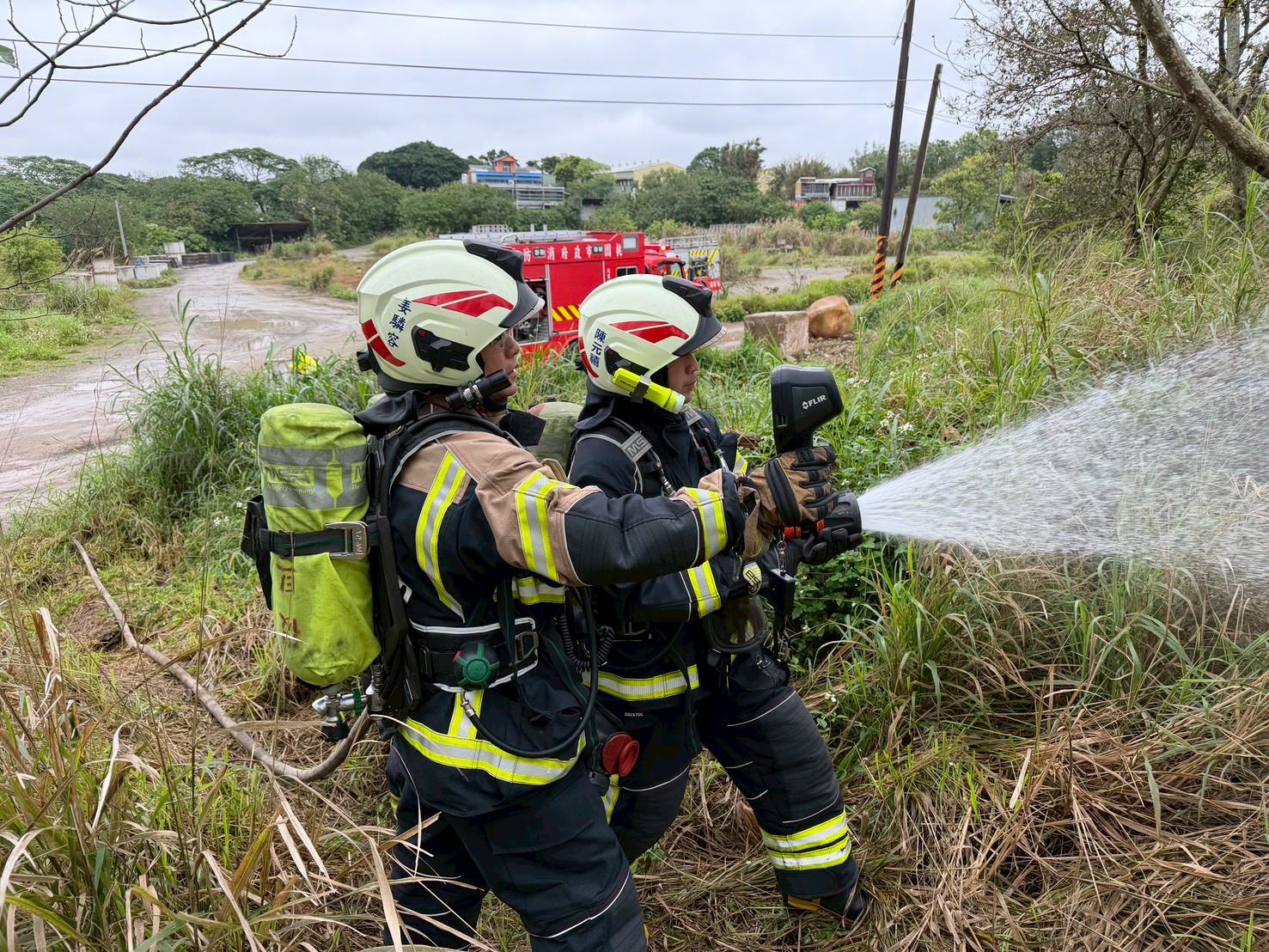 桃消復旦分隊邀孩童化身防災小尖兵 玩樂中學習保護自我 清明節搶演 1 0
