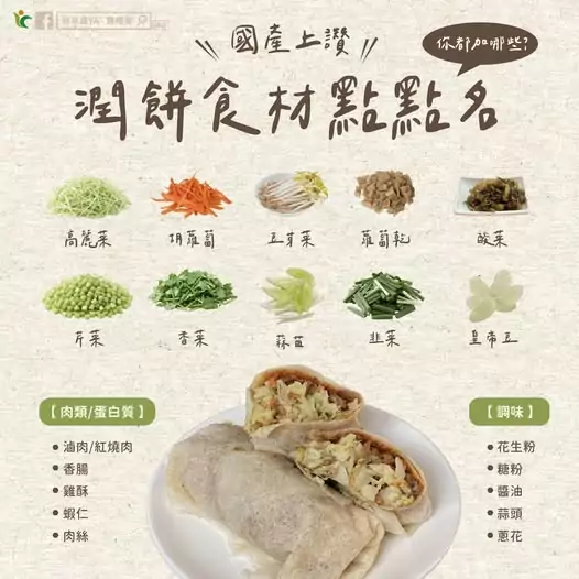 清明潤餅戰南北!農糧署點名國產食材 揭秘「北濕南甜」差異 653353572 1248696500742311 8845817200446547459 n