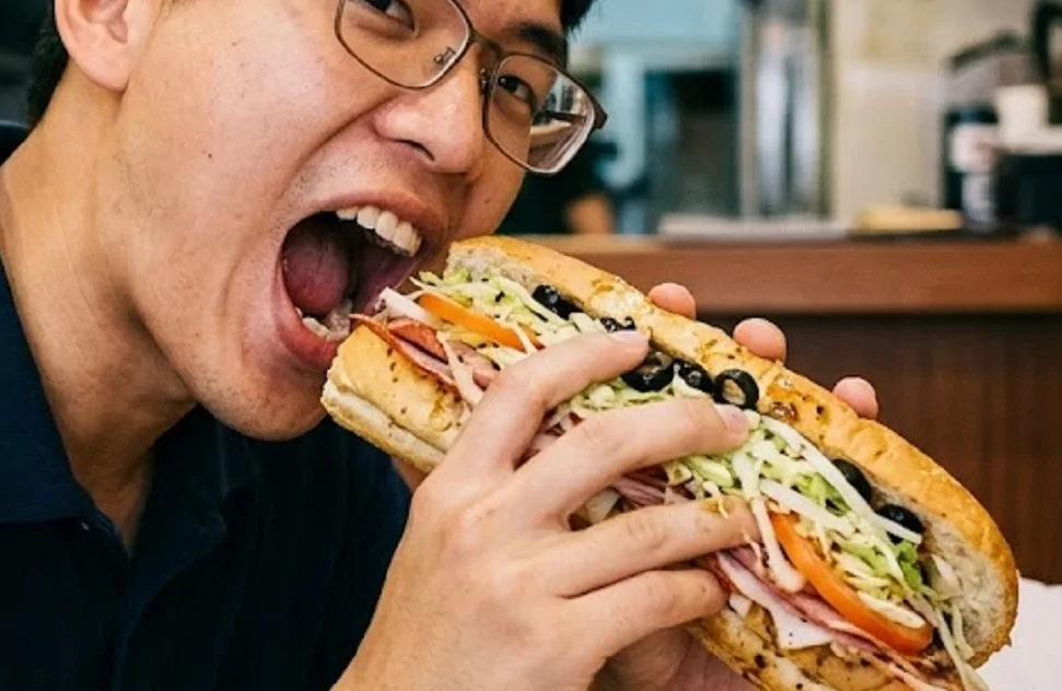 大口吃潛艇堡竟下巴脫臼!醫師:打哈欠也要小心 大口吃潛艇堡竟下巴脫臼!醫師:打哈欠也要小心
