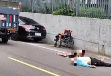 內壢驚悚車禍!印尼看護推輪椅嬤散步 遭小貨車撞飛 內壢驚悚車禍!印尼看護推輪椅嬤散步 遭小貨車撞飛