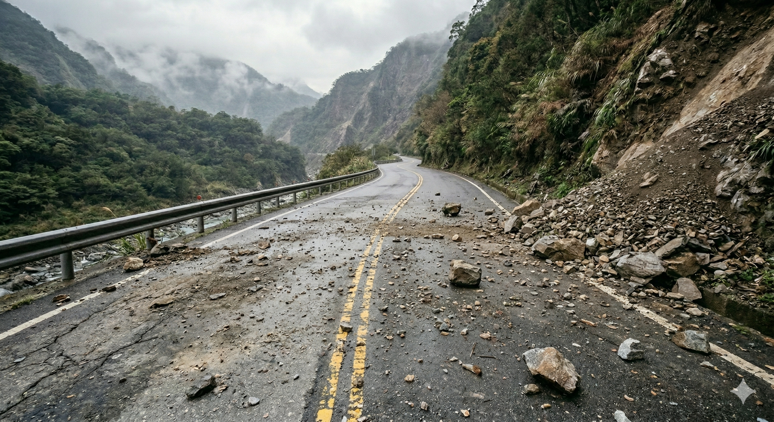 桃園復興山區連夜雨！台7線、羅馬公路傳落石 交通現況曝