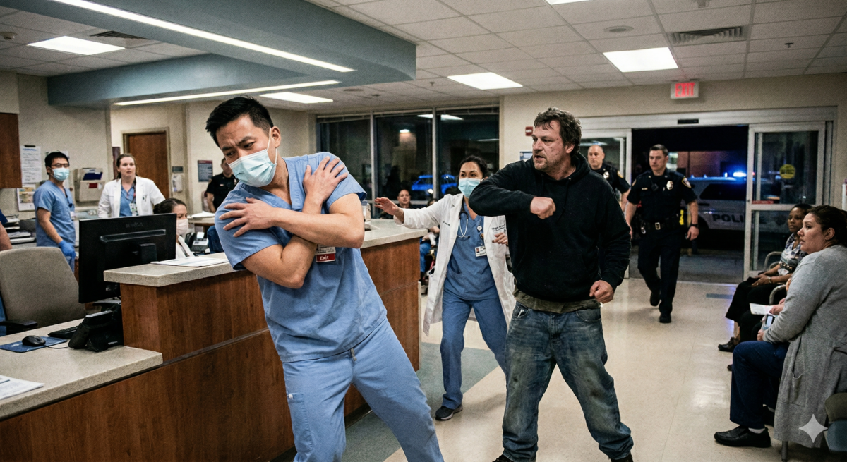 投書/凌晨3點急診室失控! 醉漢一記肘擊,護理師當場倒退:誰在守護救命的人? Gemini Generated Image lijvnflijvnflijv