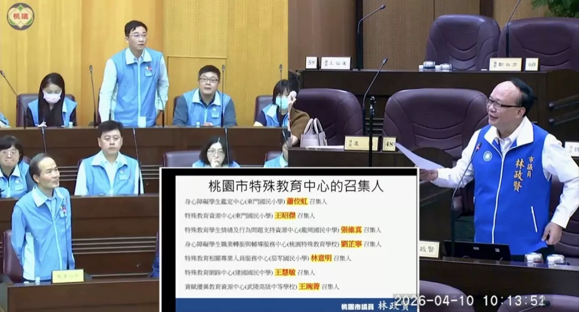 桃園特教中心召集人無加給影響士氣 林政賢盼教育局納入支給對象 桃園特教中心召集人無加給影響士氣 林政賢盼教育局納入支給對象