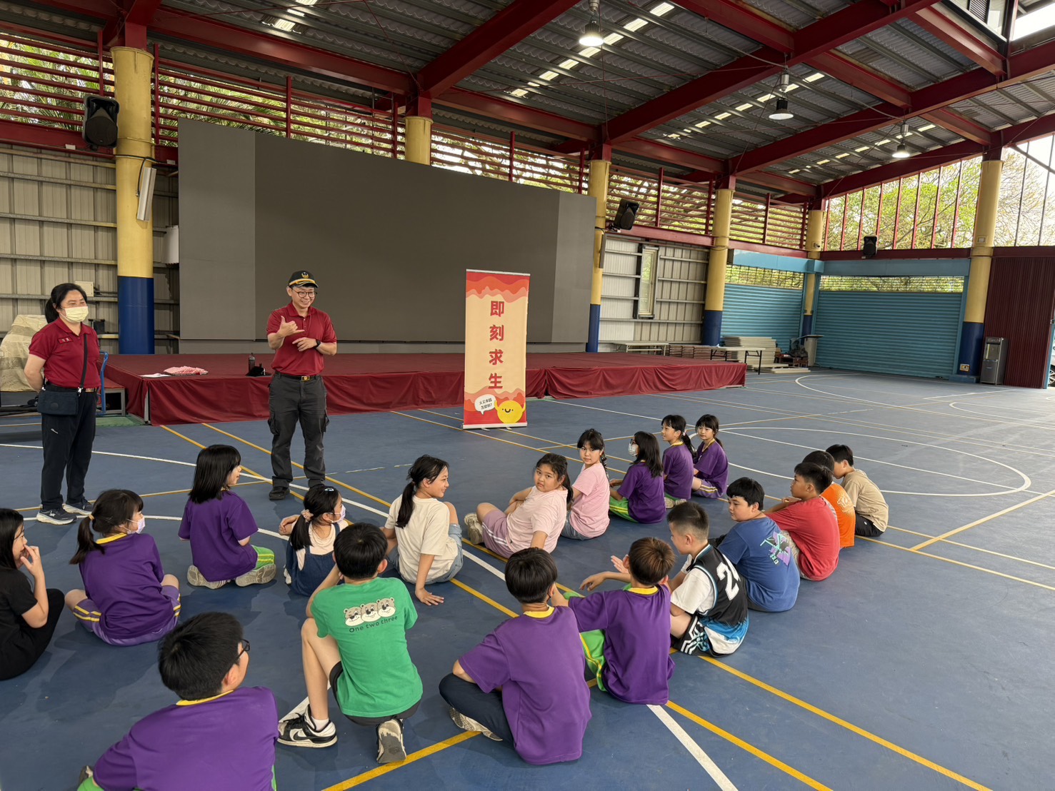 桃消高平分隊打造4大防災關卡 高原國小學童遊戲中學防災 S 57016326 0