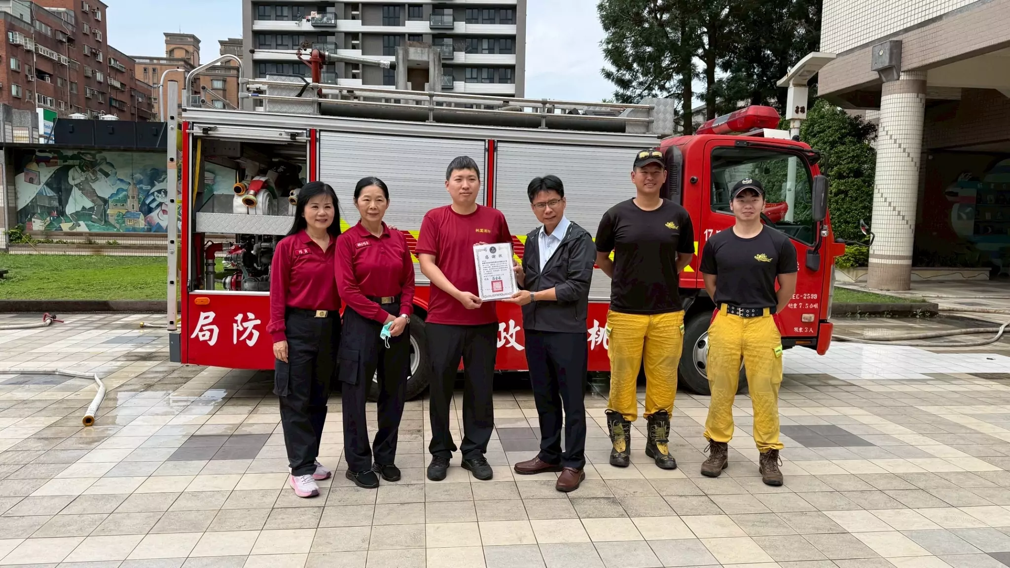 桃消復旦分隊攜手文化國小 沉浸式關卡傳授防災觀念 桃消復旦分隊攜手文化國小 沉浸式關卡傳授防災觀念