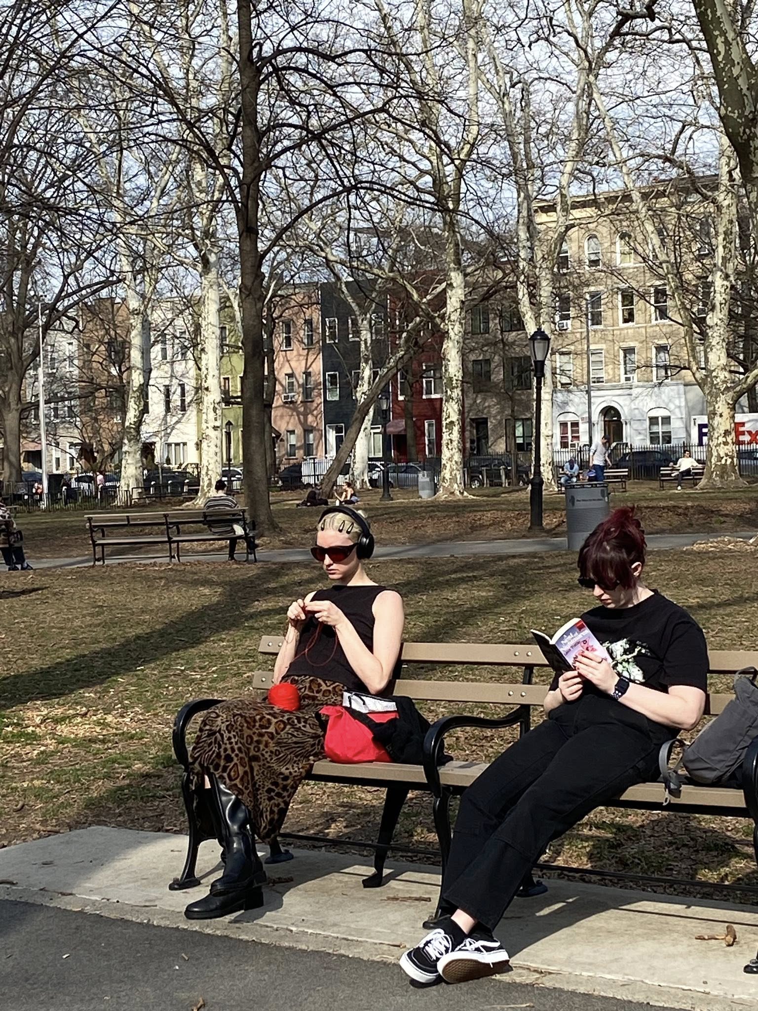 圖五春天陽光下宜編織，宜讀書 0