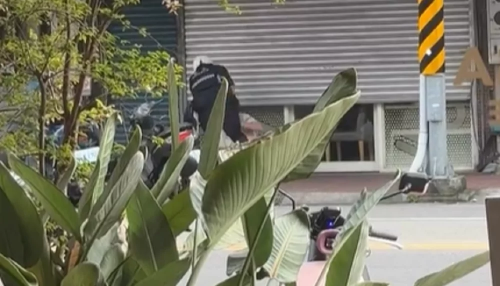 馬路變擂台!蘆竹阿伯不滿違規過馬路被攔下 竟攻擊警察 螢幕擷取畫面 772