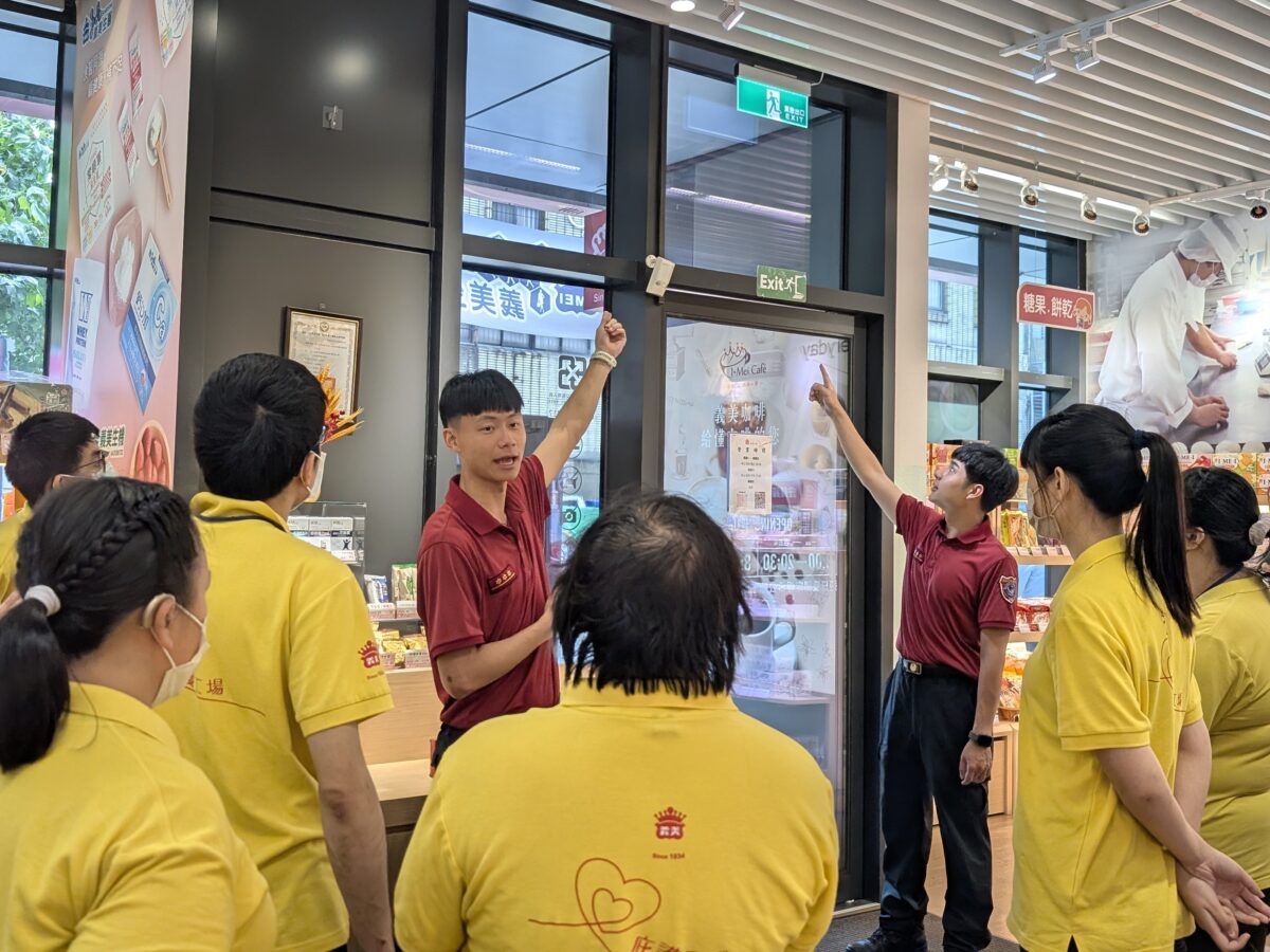 桃消三民分隊前進義美庇護工場宣導 扎根身心障礙員工防災觀念 032