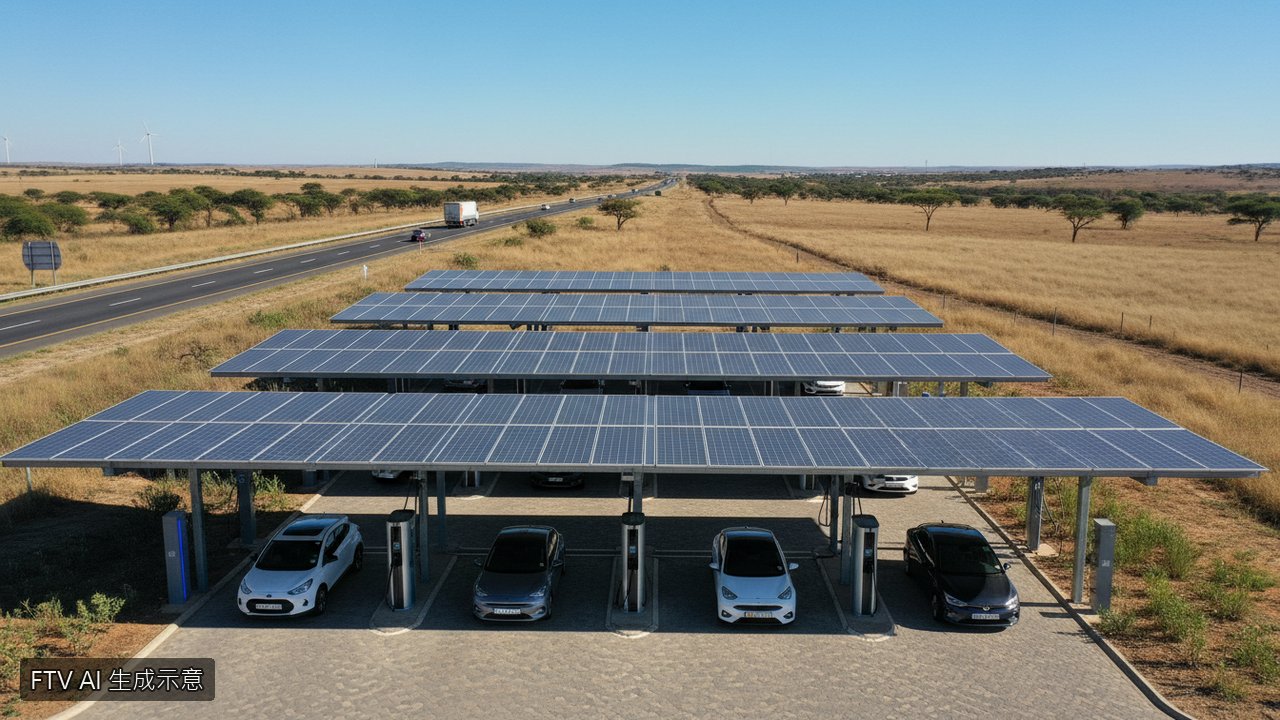 南非啟用首批離網太陽能充電站 加速推動電動車普及化 南非啟用首批離網太陽能充電站 加速推動電動車普及化