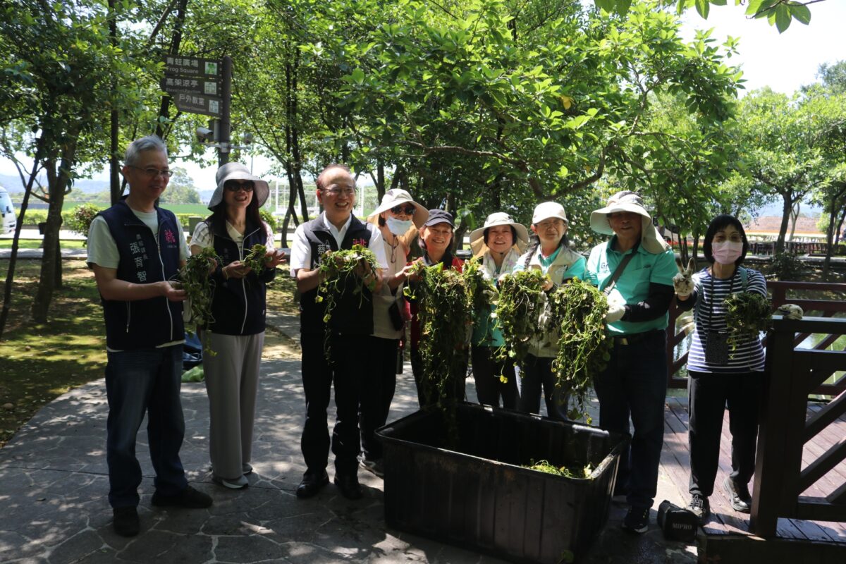 八德埤塘公園公私協力解決優養化 啟動清淤維護原生物種 654465 4
