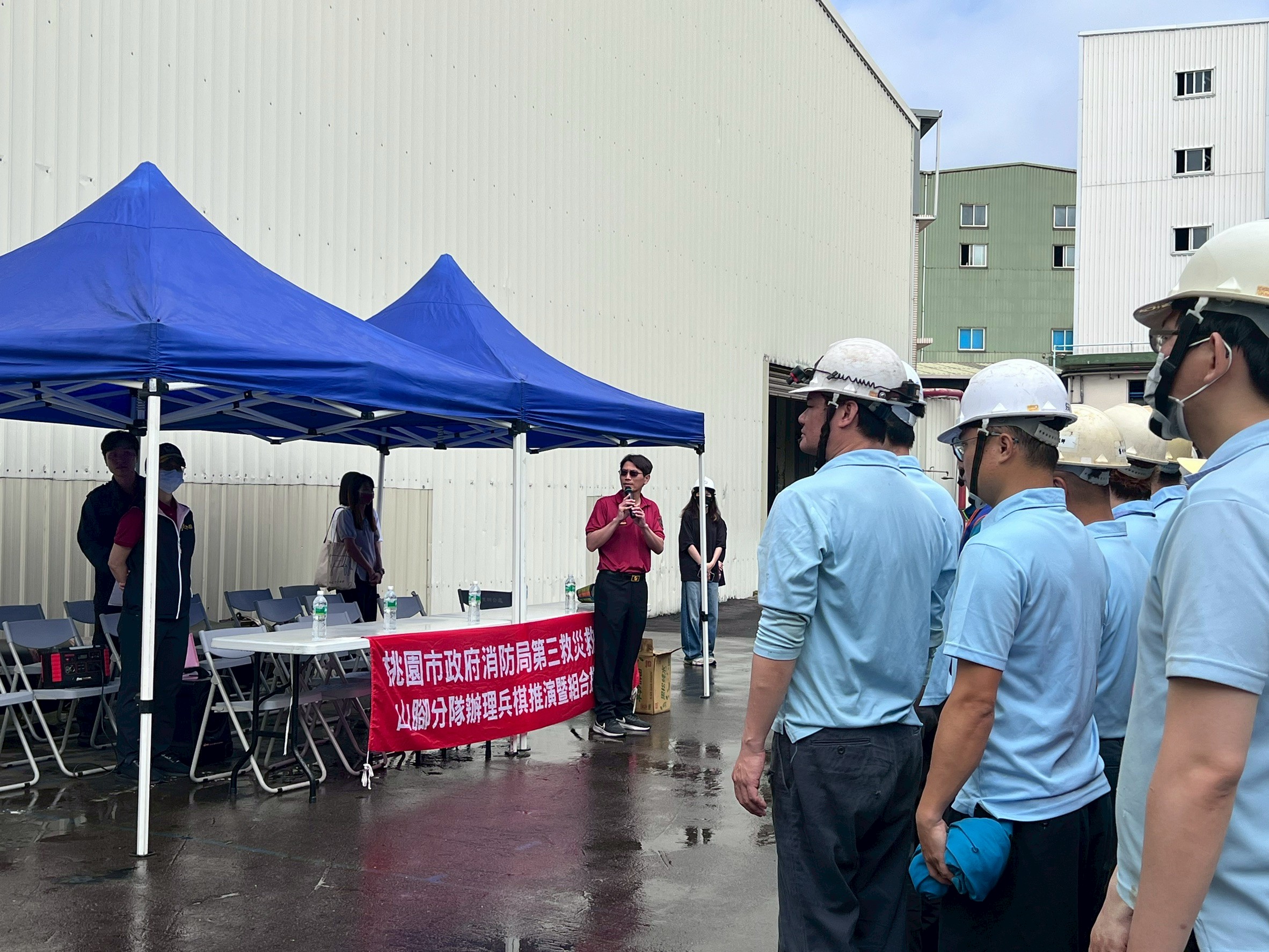 桃市山腳消防攜手台硝公司 辦理工廠火警演練 656hee 1