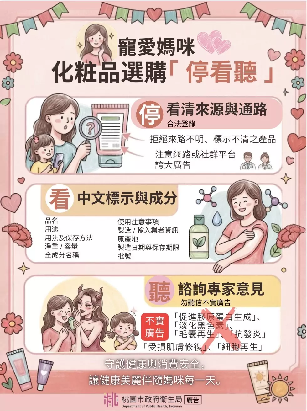 愛媽咪不踩雷!選購保養品認明中文標示 避開誇大不實廣告 愛媽咪不踩雷!選購保養品認明中文標示 避開誇大不實廣告
