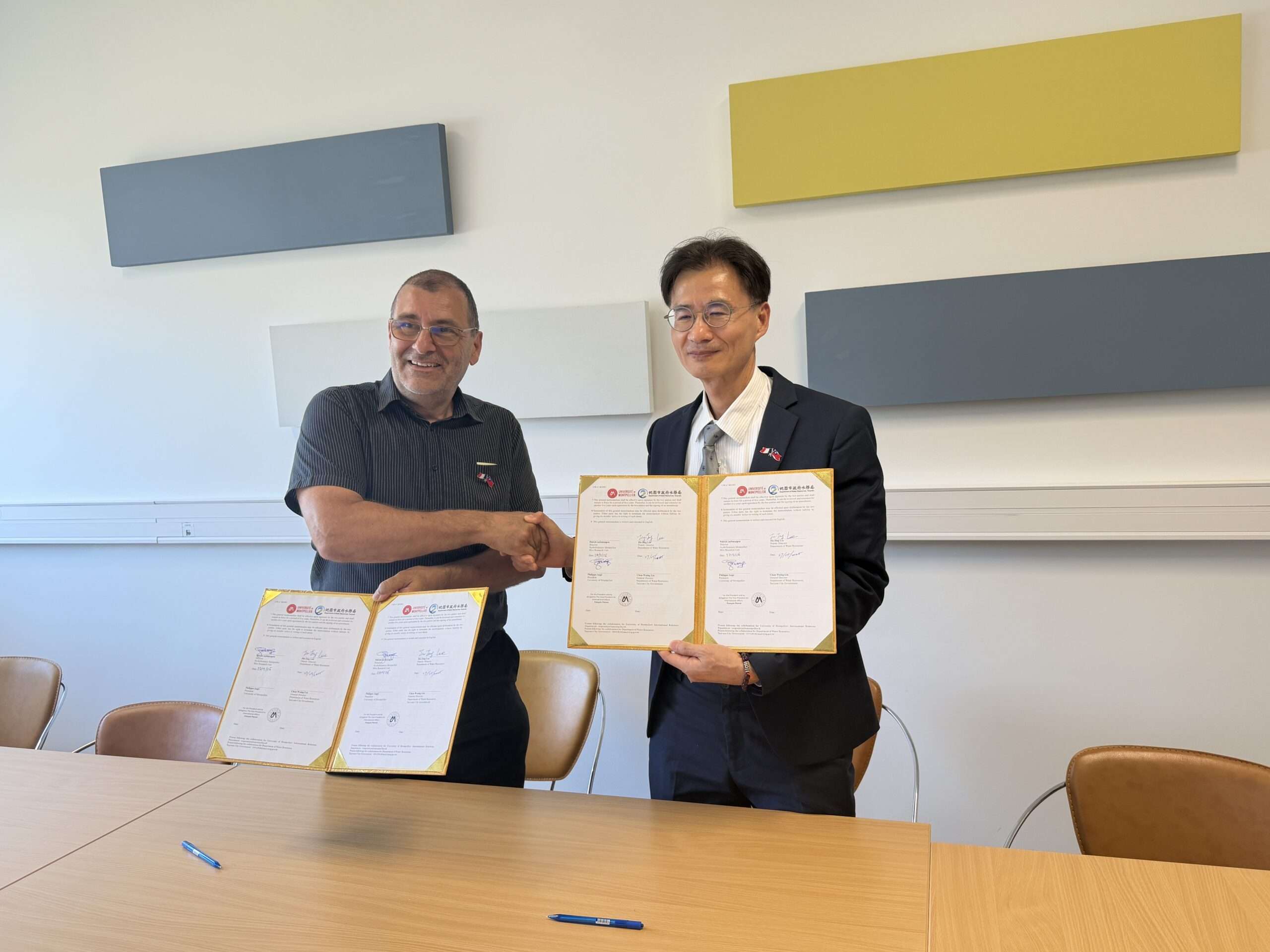 桃園水務局攜手法國蒙彼利埃大學育才 簽MOU共探水資源應用
